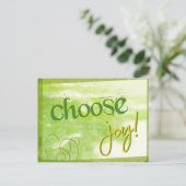 Joy auswählen postkarte (Stehend Vorderseite)