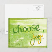 Joy auswählen postkarte (Vorne/Hinten)