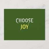 Joy auswählen postkarte (Vorderseite)