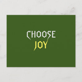 Joy auswählen postkarte