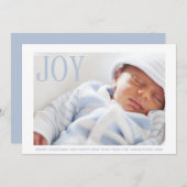 Joy Baby Foto Ankündigung Erste Weihnachtsfeier (Vorne/Hinten)