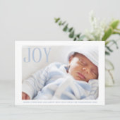 Joy Baby Foto Ankündigung Erste Weihnachtsfeier (Stehend Vorderseite)