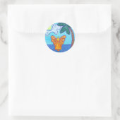 Joy Beach Guardian Angel Art Custom Stickers (Tasche)