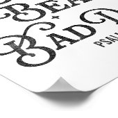 Joy Beats Bad Days Psalm 30_5 Uplifting Christian  Poster (Ecke)