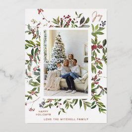 Joy & Berries Holiday Foto - Verti Folieneinladung