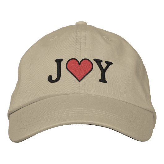 JOY BESTICKTE KAPPE (Vorderseite)