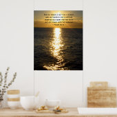 Joy Bible Verse Christlich Sunrise Zitat Poster (Küche)