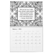 Joy Bible Verse Floral Botanical Monthly Färben Kalender (Feb 2026)