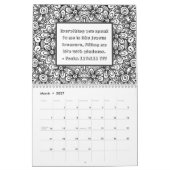 Joy Bible Verse Floral Botanical Monthly Färben Kalender (Mär 2027)