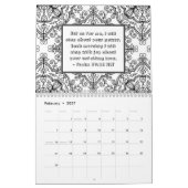 Joy Bible Verse Floral Botanical Monthly Färben Kalender (Feb 2027)