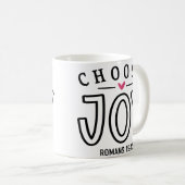 Joy Bible Verse Quote wählen Kaffeetasse (VorderseiteRechts)