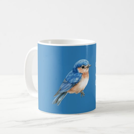 Joy Blue Bird Kaffeetasse (Vorderseite Links)