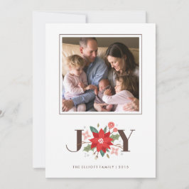 Joy Blüh Holiday Card - White Feiertagskarte