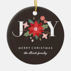 Joy Blüh Keramik Ornament - Mocha
