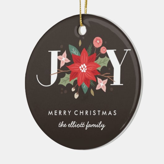 Joy Blüh Keramik Ornament - Mocha (Links)