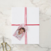 JOY Blush Pink Modern Christmas | Personalized  Geschenkanhänger (Mit Garn)
