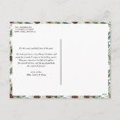 JOY Botanical Pine Wreath Foto Collage Weihnachten (Rückseite)