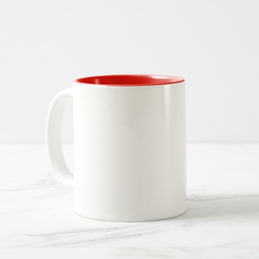 Joy Brewed Daily – Cozy Holiday Coffee Mug Zweifarbige Tasse (Vorderseite Links)