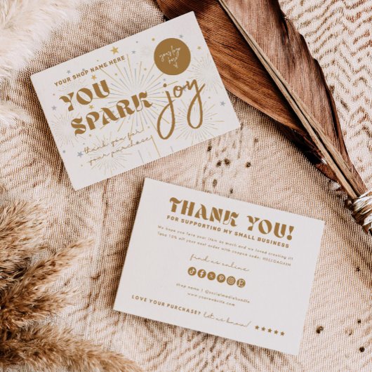 Joy Business Branding Shop Danke Produktkarte Einladung