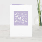Joy Butterflies Happy Birthday Irish Sessing Card Karte (Rückseite)