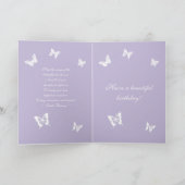 Joy Butterflies Happy Birthday Irish Sessing Card Karte (Innenseite)
