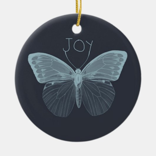 Joy Butterfly Keramikornament (Vorne)