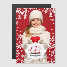 Joy & Cheer. Weihnachts-Magnetkarten Magnetkarte