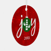 JOY Chiropractic / Chiropraktor Ornament Aus Metall (Vorderseite Rechts)