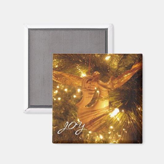 Joy Christmas Angel Magnet (Vorderseite/Rückseite)