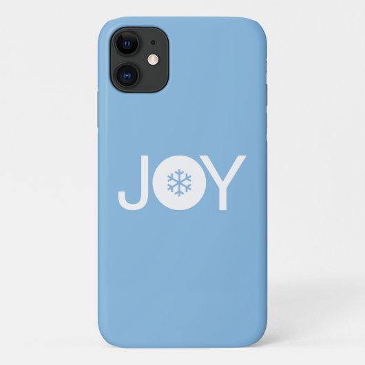 Joy Christmas Blue iPhone 11 Fall Case-Mate iPhone Hülle (Rückseite)