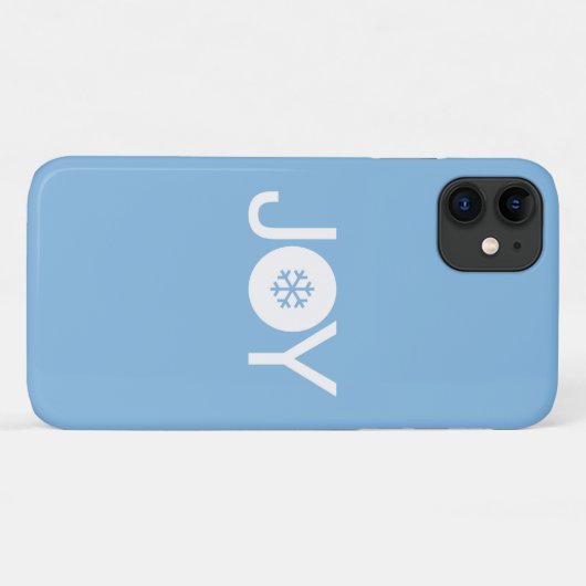 Joy Christmas Blue iPhone 11 Fall Case-Mate iPhone Hülle (Rückseite (Horizontal))