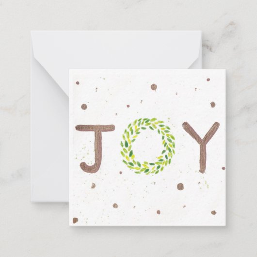 Joy Christmas Card Mitteilungskarte (Vorderseite)