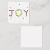 Joy Christmas Card Mitteilungskarte (Vorne/Hinten)