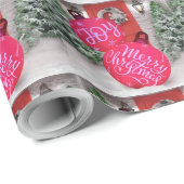 Joy & Christmas Cheer Geschenkpapier (Rolleneckpunkt)