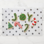 Joy Christmas Cookies Lebensmitteletikett (Einzelnes Label)