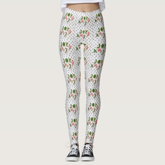 Joy Christmas Cookies Leggings (Vorderseite)