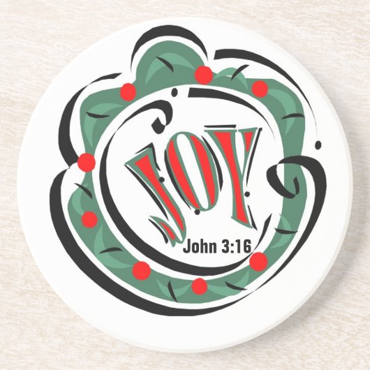 Joy Christmas Customize It Getränkeuntersetzer (Vorne)