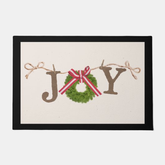 Joy Christmas Doormat Fußmatte (Vorderseite)