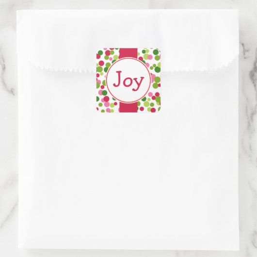 Joy Christmas Dots Stickers (Tasche)