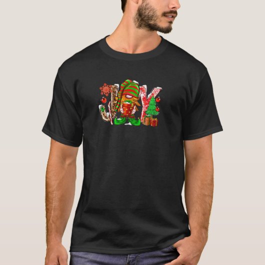 Joy Christmas Elf Gnomes Frohe Weihnachten für Men T-Shirt (Vorderseite)