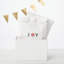 Joy, Christmas Favor Bags Geschenktütchen