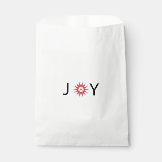 Joy, Christmas Favor Bags Geschenktütchen (Vorderseite)