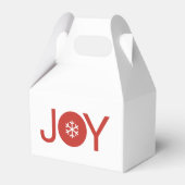 Joy Christmas Favor Box Geschenkschachtel (Rückseite)