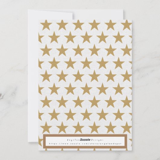 Joy Christmas Feiertagskarte (Rückseite)