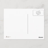 Joy Christmas Foto (Postkarte zurück) Postkarte (Rückseite)