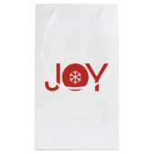 Joy Christmas Geschenktasche Kleine Geschenktüte (Rückseite)