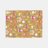Joy Christmas Gold Fleecedecke (Vorderseite (Horizontal))