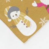 Joy Christmas Gold Fleecedecke (Ecke)