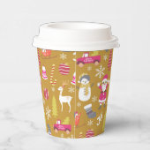 Joy Christmas Gold Pappbecher (Rechts)