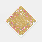Joy Christmas Gold Serviette (Ecke)